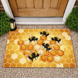 Bumblebees Honeycomb Beehive - Wildlife Lover Home Decor Gift Doormat