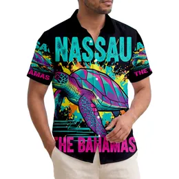 Sea Turtle Nassau The Bahamas - Island Vacation Travel Gift Hawaiian Shirt