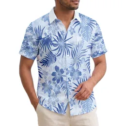 Tropical Palm Leaves Hibiscus Flowers Abstract Foliage - Island Lifestyle Home Decor Gift Hawaiian Shirt