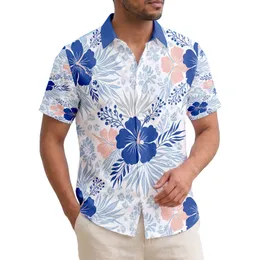 Hibiscus Plumeria Flowers Tropical Foliage Leaves Buds - Home Decor Gift Hawaiian Shirt