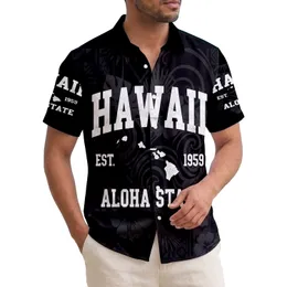 Distressed Collegiate Hawaii Aloha State Island Established 1959 - Island Vacation Gift Hawaiian Shirt