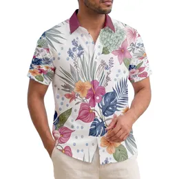 Tropical Hibiscus Plumeria Anthurium Hydrangea Daisies - Home Decor Gift Hawaiian Shirt