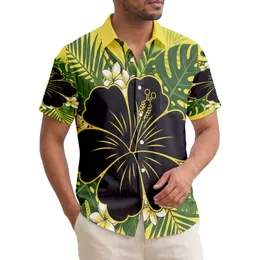 Black Hibiscus Flower Tropical Foliage - Tropical Lifestyle Gift Hawaiian Shirt