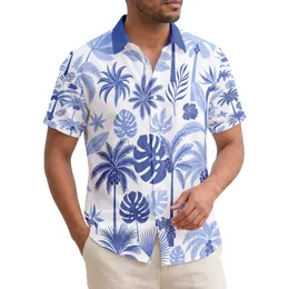 Coconut Palm Fan Palm Monstera Banana Leaf Bird of Paradise Flowers Home Decor Gift Hawaiian Shirt