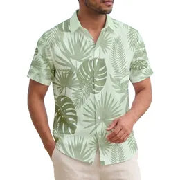 Tropical Fan Palm Philodendron Fronds Foliage - Tropical Home Decor Beach Gift Hawaiian Shirt