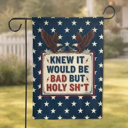 Bald Eagles 'Knew It Would Be Bad' Statement - Independence Day Gift Garden Flag