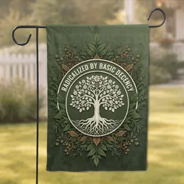 Tree of Life Basic Decency Emblem - Statement Home Decor Gift Garden Flag
