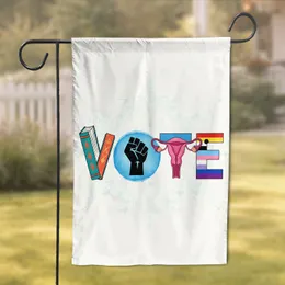 VOTE Word Human Rights Icons - Voter Rights Advocacy Gift for Activists Garden Flag