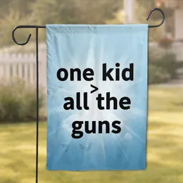 One Kid All The Guns Statement Doves - Peace Advocacy Home Decor Gift Garden Flag