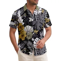 Monstera Hibiscus Banana Palm Leaves Home Decor Gift Hawaiian Shirt