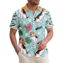 Beagle Dog Monstera Hibiscus - Tropical Home Decor Gift for Dog Lover Hawaiian Shirt