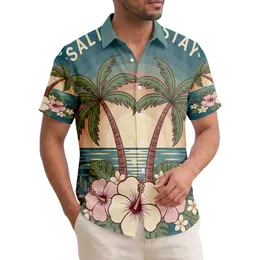 Palm Trees Sunset Hibiscus 'BE SALTY AND STAY LIT' - Faith Lifestyle Gift for Believers Hawaiian Shirt