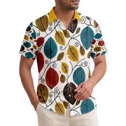 Tropical Botanical Leaves Branching Stems - Tropical Lifestyle Gift Hawaiian Shirt