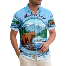 Brown Bear Cruise Ship Alaska Iceberg - Travel Memory Gift for Cruise Lovers Hawaiian Shirt