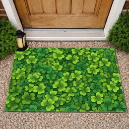 Four-Leaf Clovers Botanical Field - Home Decor Gift for Gardeners & Nature Lovers Doormat