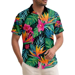 Birds of Paradise Canna Lilies Tropical Foliage - Home Decor Gift for Tropical Lover Hawaiian Shirt