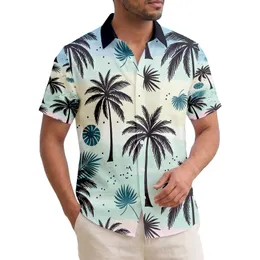 Palm Tree Fronds Tropical Canopy - Tropical Getaway Gift for Island Lover Hawaiian Shirt