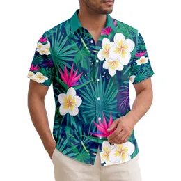 Plumeria Star Bird-of-Paradise Tropical Palm Leaves - Home Decor Gift Hawaiian Shirt