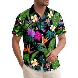 Bird of Paradise Hibiscus Orchid Plumeria Banana Palm - Home Decor Gift for Garden Lover Hawaiian Shirt