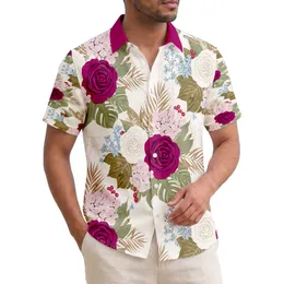 Tropical Rose Hydrangea Botanical Garden - Home Decor Gift for Garden Lover Hawaiian Shirt