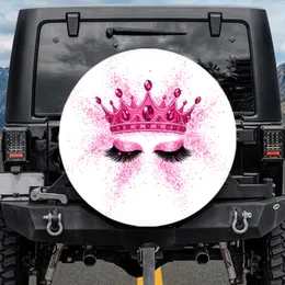 Fuchsia Crown Magenta Jewels Eyelashes - Glamorous Celebration Accessory Spare Tire Cover