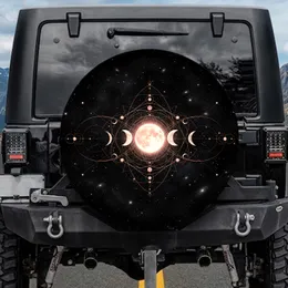 Luminous Full Moon Lunar Phases Celestial Sky - Astrology Lover Gift Spare Tire Cover