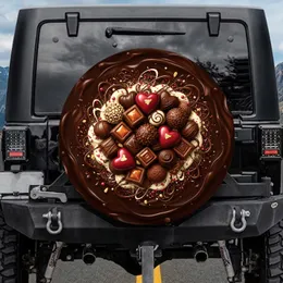 Heart Chocolates Gourmet Assortment - Valentine's Day Gift for Chocolate Lover Spare Tire Cover