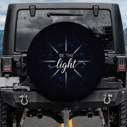 BE THE Light Script Light Rays - Encouragement Gift Spare Tire Cover