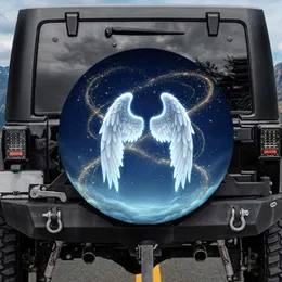 Luminous Angelic Wings Celestial Sky Fantasy - Home Decor Gift Spare Tire Cover