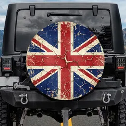 Distressed Union Jack Flag - British Heritage Gift for UK Enthusiasts Spare Tire Cover