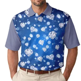 Radiant Diamonds Bokeh Stars - Sparkling Occasion Gift Men's Polo Shirt