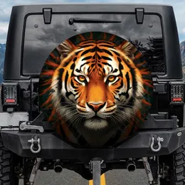 Tiger Eyes Tiger Stripes - Wildlife Lover Gift for SUV Owners Spare Tire Cover