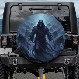 Menacing Cloaked Skeletons Ghostly Bony Hands Skull - Dark Fantasy Home Decor Gift Spare Tire Cover