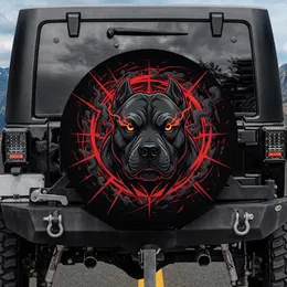 Pitbull Head Vehicle Enthusiast Gift for Truck Owners Spare Tire Cover