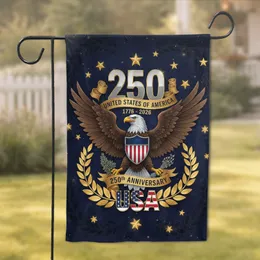 Bald Eagle American Flag 1776-2026 - USA 250th Anniversary Independence Day Gift for Dad Garden Flag