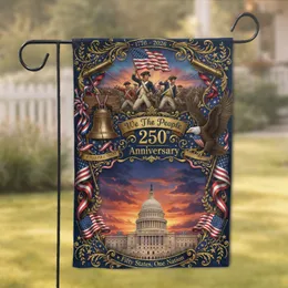 Revolutionary Minutemen American Flag - USA 250th Anniversary Independence Day Garden Flag
