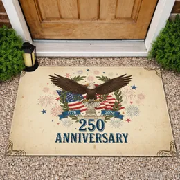 Bald Eagle American Flag 250 Anniversary Patriotic Celebration for Veterans Doormat