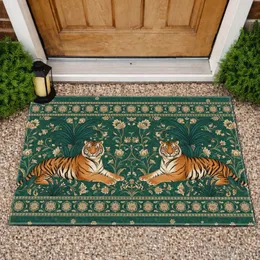 Bengal Tigers Botanical - Home Decor Gift for Wildlife Lover Doormat