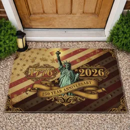 Statue of Liberty American Flag 250 Year Anniversary - Anniversary Celebration for Veterans Doormat