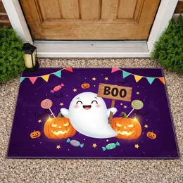 Ghost Boo Sign Jack-o'-Lantern Candy Banner Halloween Home Decor Doormat