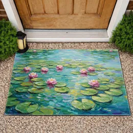 Water Lilies Lily Pads Pond - Home Decor Gift for Garden Lover Doormat