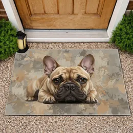 Fawn French Bulldog Home Decor Gift for Dog Lover Doormat