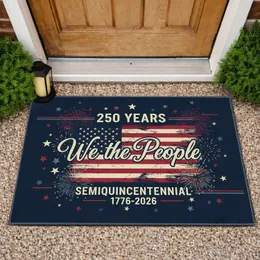 Distressed American Flag We the People 250 Years - National Anniversary Gift Doormat