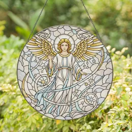 Graceful Cherubic Angel Halo Wings - Home Decor Gift for Angel Lovers Stained Glass Suncatcher