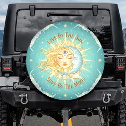 Sun Moon Celestial Faces Jeweled Charms Home Decor Gift for Astrology Lover Spare Tire Cover