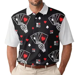 Skeletal Hands Poker Aces Poker Suits - Card Game Lover Gift Men's Polo Shirt