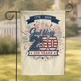 American Flag 250th Anniversary - Independence Day Gift for History Buffs Garden Flag