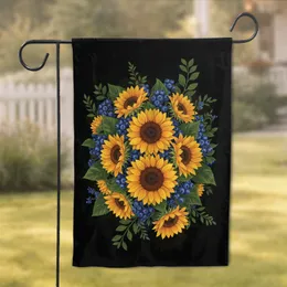 Bountiful Sunflowers Blueberries Field - Garden Lover Home Decor Gift Garden Flag