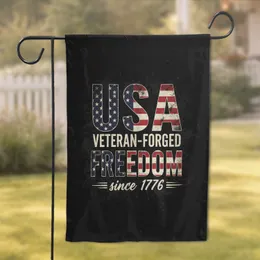 USA Freedom Veteran Since 1776 - Independence Day Gift for Veterans Garden Flag