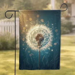 Dandelion Seed Head Bokeh Glow - Home Decor Gift for Garden Lover Garden Flag